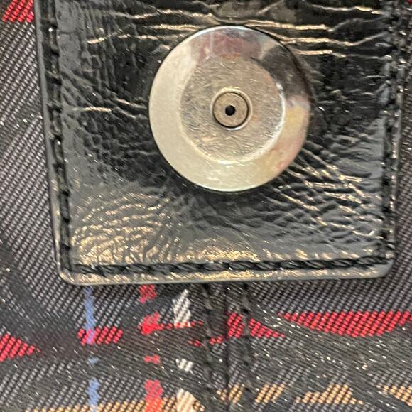 Coach Soho Lynn Pleated Tartan Checker Plaid Buckle-Flap Hobo Shoulder Bag - Picture 7 of 15